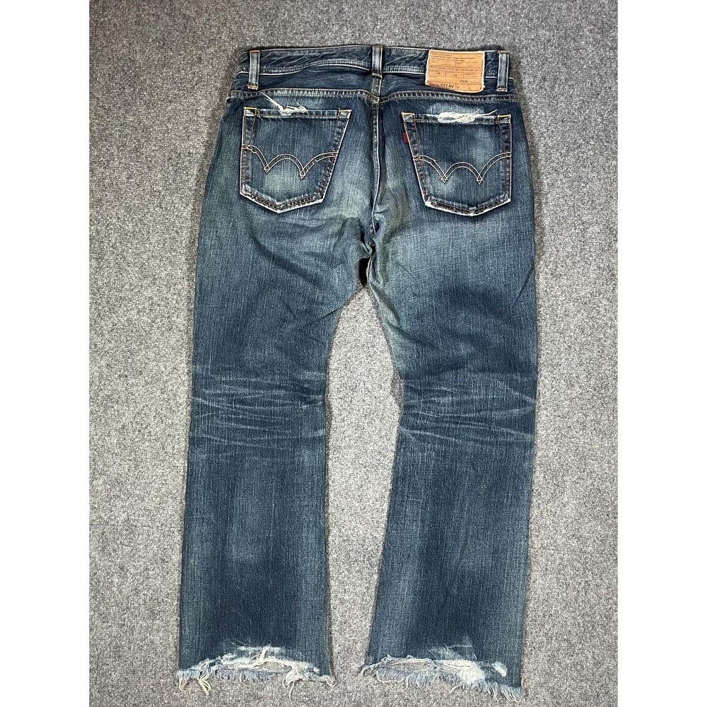 Edwin 511RV Rebel Vintage Jeans 34x33* Relaxed Fit Japanese Raw Denim Distressed - Picture 2 of 16